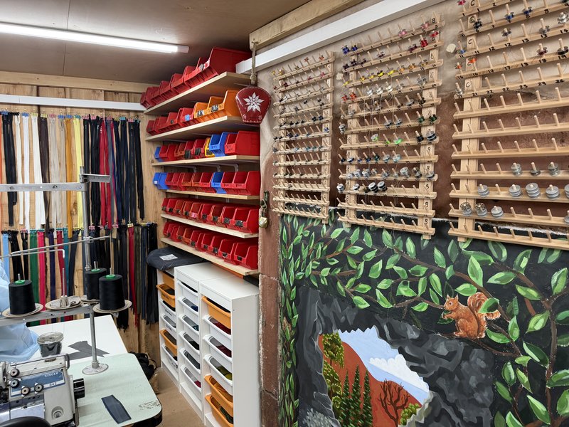 Interior of the repair shop